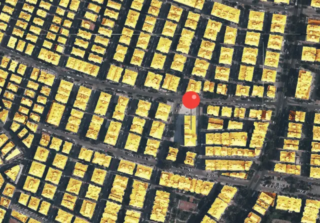 Kentsel çatı güneş potansiyeli radyasyon haritası